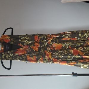 Midi deep plunge dress